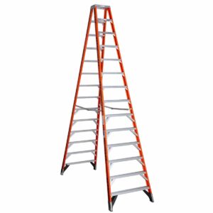 12 ft A-Frame fiberglass ladder rental in Brooklyn NYC