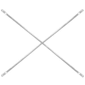 Scaffold cross brace for frame scaffolding, 9 ft closed, opens to an 8 ft bay